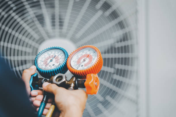 Air conditioning service gauges